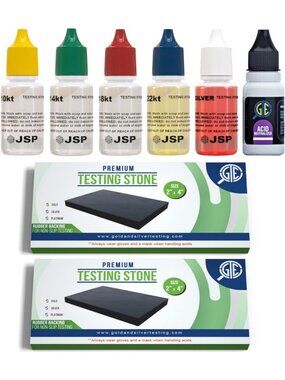 Jewelry Tester Kit for Gold & Silver - Appraise 10K to 24K Precious Metals